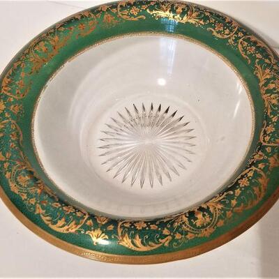 Lot #64  Three Pieces vintage Glass - Bowl, Vase, Shell Dish