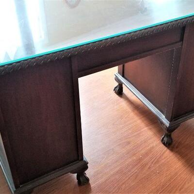 Lot #65  Vintage Knee-hole Desk