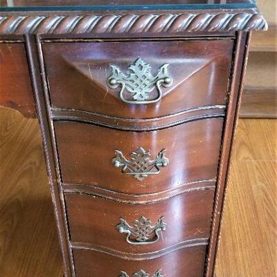 Lot #65  Vintage Knee-hole Desk