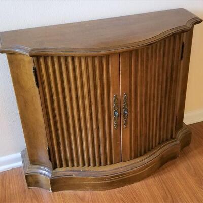 Lot #70  Mid-Century Demi-Lune Side Cabinet
