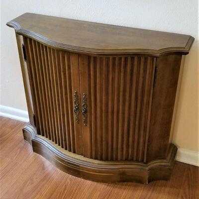 Lot #70  Mid-Century Demi-Lune Side Cabinet