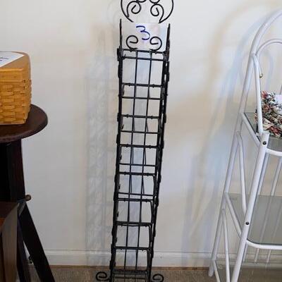 Lot 3-  Folding Metal Shelf