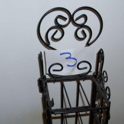Lot 3-  Folding Metal Shelf