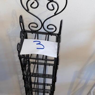 Lot 3-  Folding Metal Shelf