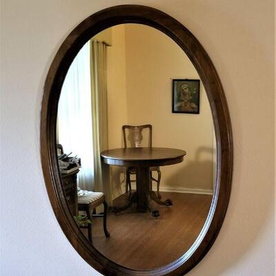 Lot #76  Oval Wall Mirror