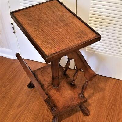Lot #77  Vintage Side table/Magazine Stand - 1970's