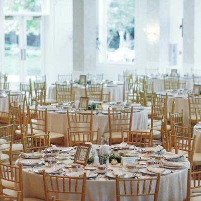 Banquet Tables And Chairs, Stainless Steel Kitchen Equipment, Linens, Glassware, Stage Flooring And More!