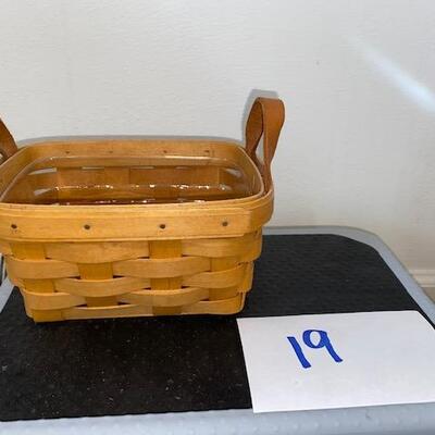Lot 19 - Longaberger  small rectangle basket