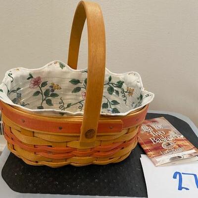 Lot 27 - Longaberger Tea for Two Basket