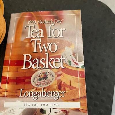 Lot 27 - Longaberger Tea for Two Basket