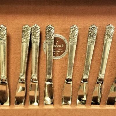Lot #84  Nice Set of Sterling Flatware in Box - Oneida Heirloom "Mansion House" - Mid Century  SEE PHOTOS