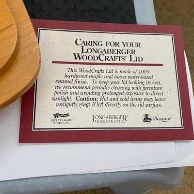 Lot 30 - Longaberger Lid Only