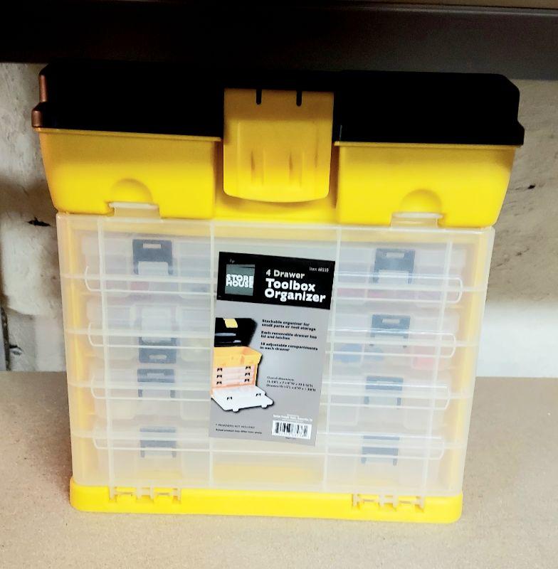 4 DRAWER TOOLBOX ORGANIZER W/ EXTRAS
