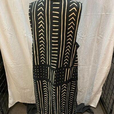 Orvis Eclectic Striped Print Duster Vest Size Large YD#020-1220-02129