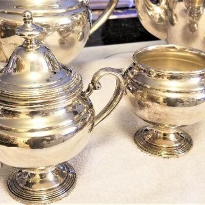 Lot #85  Gorgeous Sterling Silver Tea Set - 5 pieces