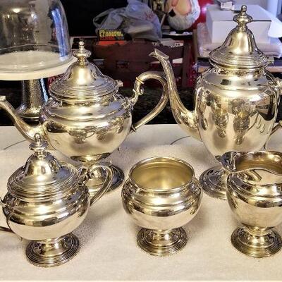 Lot #85  Gorgeous Sterling Silver Tea Set - 5 pieces