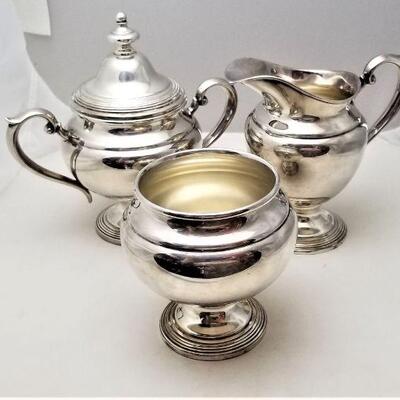 Lot #85  Gorgeous Sterling Silver Tea Set - 5 pieces