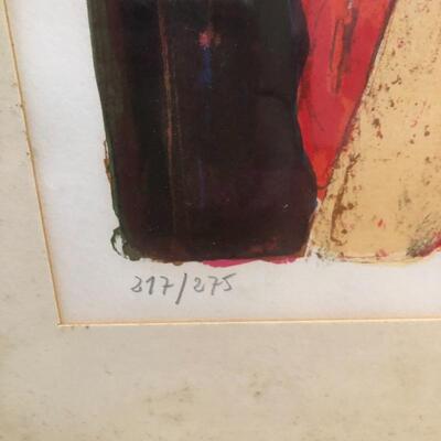 Lot 1 - Singed and Numbered  Garcia-Fons Lithograph