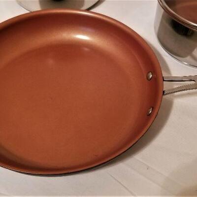Lot #87  Three pieces NUWARE Cookware - good condition