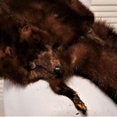 Lot #89  Vintage Mink Pelt Shrug - great condition