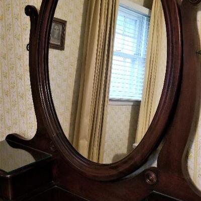 Lot #90  Vintage "Dixie" Furniture Dresser with Mirror
