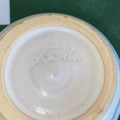 Lot 39 - Stoneware Pottery Iris Pitcher