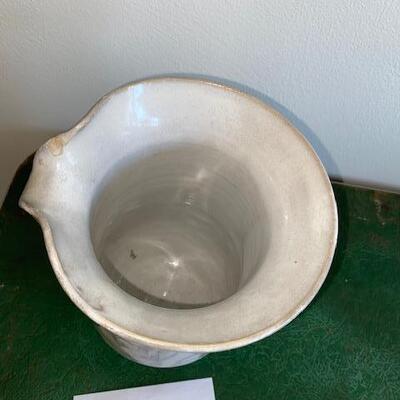 Lot 39 - Stoneware Pottery Iris Pitcher