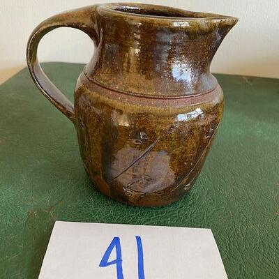 Lot 41 -  Stoneware Pottery Pitcher
