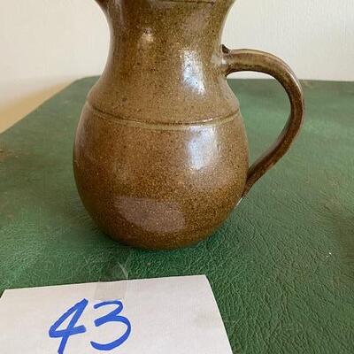Lot 43 - Paris Stoneware Pottery Pitcher