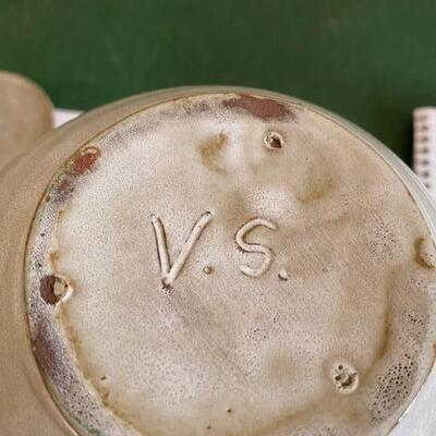 Lot 44 - Stoneware Pottery Pitcher with lid