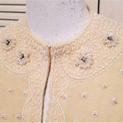 Lot #98  Vintage Beaded Sweater - Excellent Condition