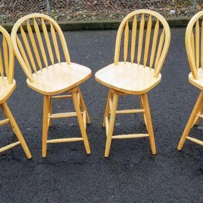 Wooden Bar Stools 24" tall