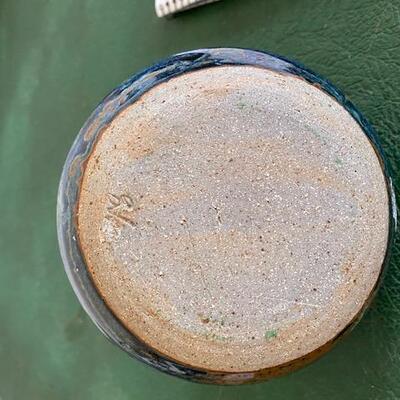 Lot 46 - Stoneware Pottery Soap/Lotion dispenser