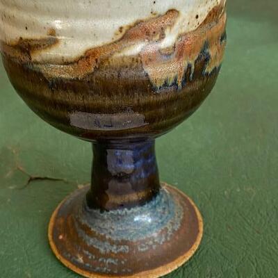 Lot 47 - Stoneware Pottery Goblet