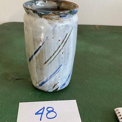 Lot 48 - Stoneware Pottery Vase