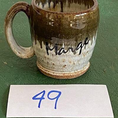 Lot 49 - Stoneware Pottery Mug