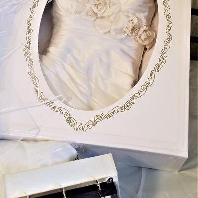 Lot #103  Wedding Dress and Veil