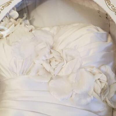 Lot #103  Wedding Dress and Veil