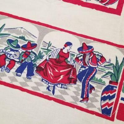 Lot #104  Two Vintage Cotton Table cloths - 1960's
