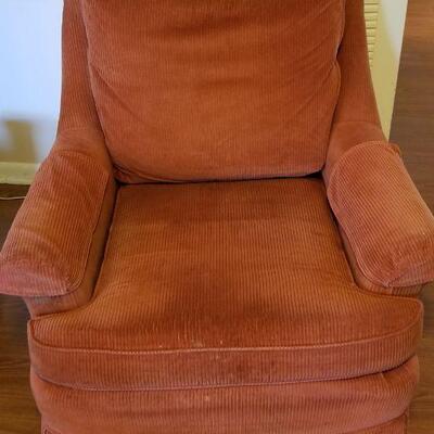 Lot #105  Ethan Allen Upholstered Armchair - 1970's