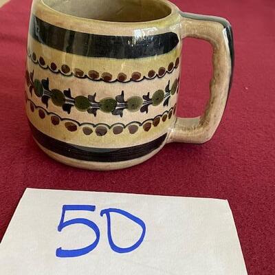 Lot 50 - Stoneware Pottery Mug 