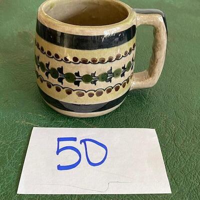 Lot 50 - Stoneware Pottery Mug 