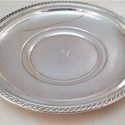 Lot #112  Sterling Silver Dish with "M" monogram