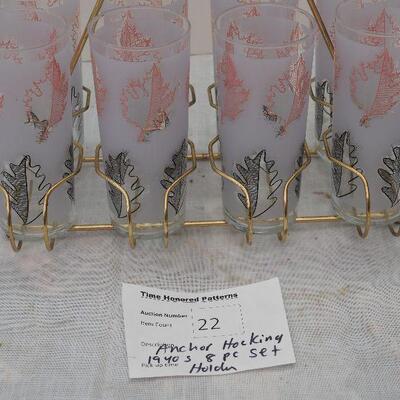 Lot 22 * Anchor Hockings drinking glasses