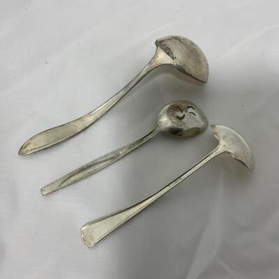 .113. Three Serving Spoons | Silver Plate