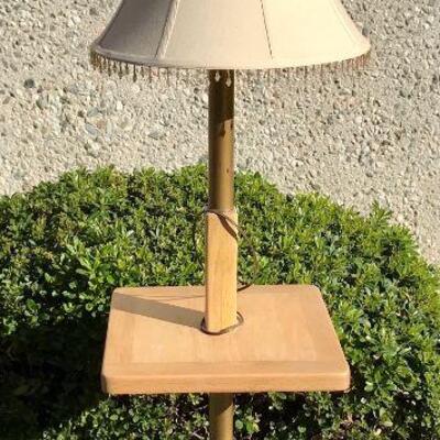 Light Wood Side Table Lamp YD#020-1220-00057