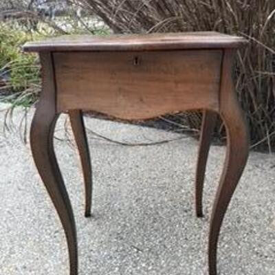 Pair of solid wood end tables with drawers
