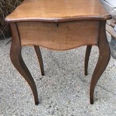 Pair of solid wood end tables with drawers