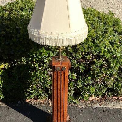 Mission Style Wood Table Lamp YD#020-1220-00066