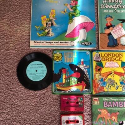 Lot 30. Lot of childrenâ€™s records and books on tape--$30